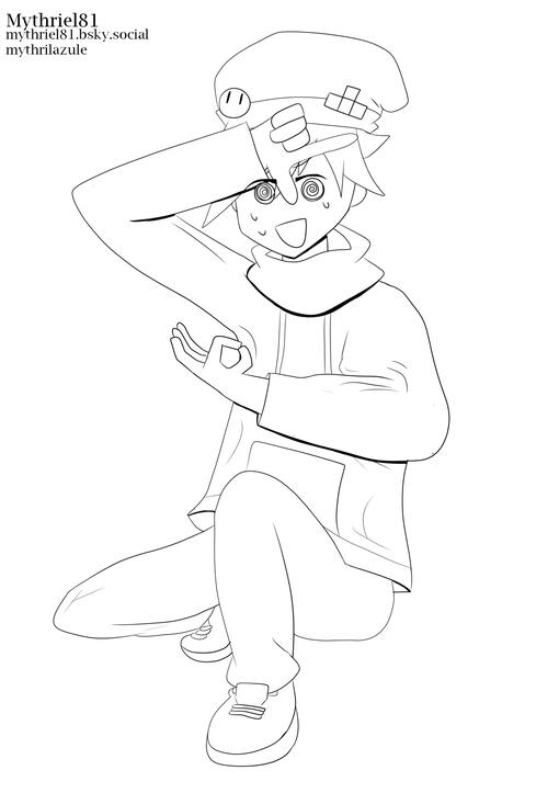 @CommanderToreba's sticker doing a wotagei dance.